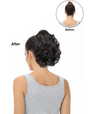 BUYOGET Ponytail Extension Long Curly Wavy Claw Jaw Clip in Synthetic Hairpiece Pony Tail Tale 8 Inches Light Brown 8 inch Light Brown - Buy Online on GoSupps.com