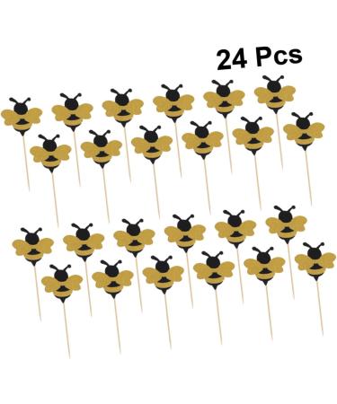 Abaodam Food Decor 48 Pcs Baby Shower Gender Reveal Party Favors Gender Reveal Party Supplies Cake Picks Cake Decorations Toothpicks Cupcake Bee Cake Toppers Wooden Insert Card Girl - Buy Online on GoSupps.com