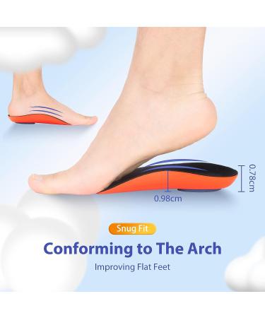 Orthotic Shoe Insoles - High Arch Support for Plantar Fasciitis & Pain Relief - Men and Women Shoe Inserts for Work Boots & Sneakers (Large) - Buy Online on GoSupps.com