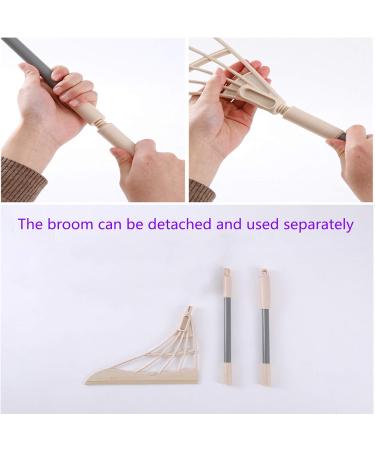 A small carpet sweeper with adjustable magic broom used for cleaning hair and pet hair and a cleaner for kitchen walls and windows. Manual silent non-electric sweeper for bathroom and hardwood. grey - Buy Online on GoSupps.com