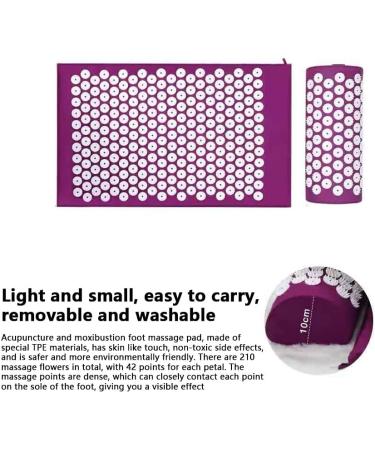 Fioerddtuie Acupressure Mat - Cotton Portable Massage Mat for Men & Women | Monochrome Green Back Muscle Relief for Gym & Travel - Buy Online on GoSupps.com