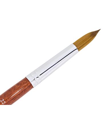 Nail design acrylic brush #22 Kolinsky 70% Nylon 30%