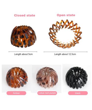 Vintage Bird Nest Hair Clips - 3 Piece Set | Geometric Ponytail Holders for Women | Expandable Hair Loops - International Shipping - Buy Online on GoSupps.com