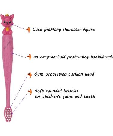 Baby Shark 3P Family Plastic Cups & 2P Toothbrush Set for Kids (3-6 Years) | 230 ml Capacity | Cute Shark Figures - Buy Online on GoSupps.com