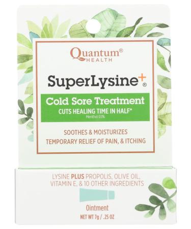 Quantum Super Lysine Plus Cold Sore Treatment - 0.25 Oz