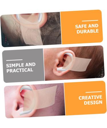 10 Pairs White Silicone Ear Correction Support Protruding Valgus Correctors - Discreet External Tape for Auricle - 4.4x3.6cm - Buy Online on GoSupps.com