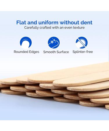 JMU Sterile Tongue Depressors 6 100 Count - Individually Wrapped Wood Depressors for Medical & Crafts - Buy Online on GoSupps.com