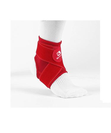 Ankle Brace for Running Basketball Heel Pain Relief Comfortable Ankle Compression Sleeve Lace Up Adjustable Plantar Fasciitis Support for Women & Men (Color : Red Size : M) M Red