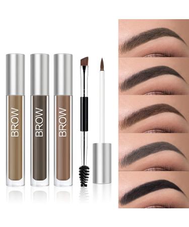 Waterproof Eyebrow Gel - Long Lasting Highly Tinted Liquid Eye Brow Makeup (Black Brown) - Buy Online on GoSupps.com