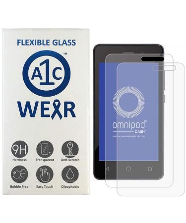 A1C WEAR - 9H Flexible Glass Screen Protector For Omnipod DASH Receiver PDM - Won't Crack or Chip - Anti-Scratch Anti-Fingerprint - 2 Pack - Buy Online on GoSupps.com