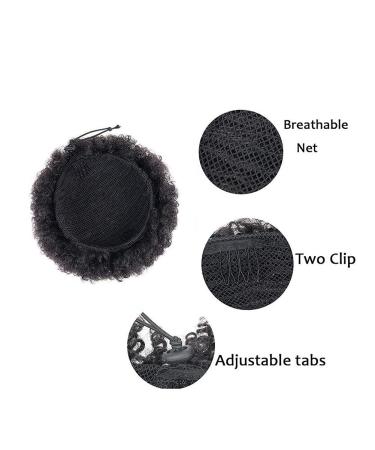 Afro Ponytail Drawstring - Short Curly Hair Extension Updo for Natural Black Hair | 1pc - Buy Online on GoSupps.com