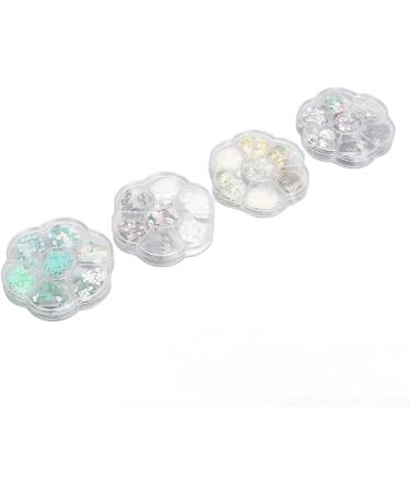 Clay Nail Glitter 4 Boxes Cute Christmas Nail Art Slices 3D Decoration Snowflake for Party for Women - Buy Online on GoSupps.com