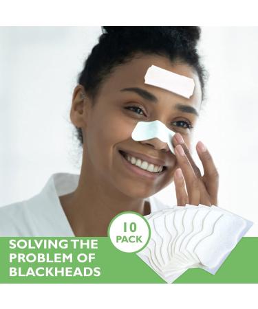 Green Tea Mask Stick & Blackhead Remover Pore Strips Combo - 10 PC Acne Patches + Clay Stick Mask for Deep Cleansing & Moisturizing - Buy Online on GoSupps.com