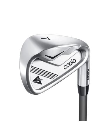 COOLO Single Graphite Golf Irons 7 for Golfer Slower Swing Speeds, Reduced Strain on The Old Elbows and Wrists, Help Shots Go Farther, Men & Women Right Handed