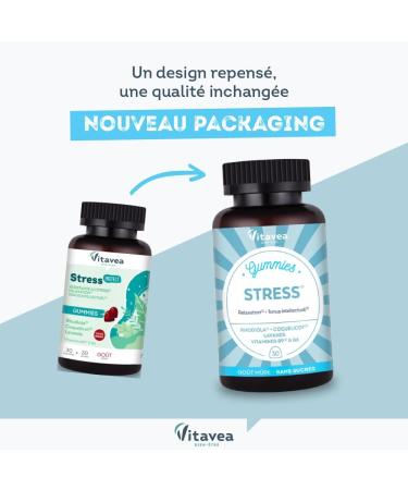 Vitavea Wellness - Stress Protect Gummies - Relaxation Relaxation Serenity Intellectual Tone - Sugar Free - Rhodiola Rosea Poppy Lavender Vitamins B9 & B6 - Vegan - 30 Gummies - 30 Days - Buy Online on GoSupps.com