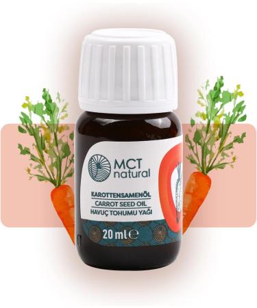 MCT Natural Carrot Seed Oil 20ml | 100% Pure Aromatherapy & Massage Oil | No Additives | Premium Care Oil for Skin - Buy Online on GoSupps.com