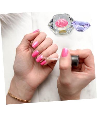 POPETPOP Nail Art Crystal Cup Cosmetics Large Purple Lipstick Glass 6.5x8cm Purple - Buy Online on GoSupps.com