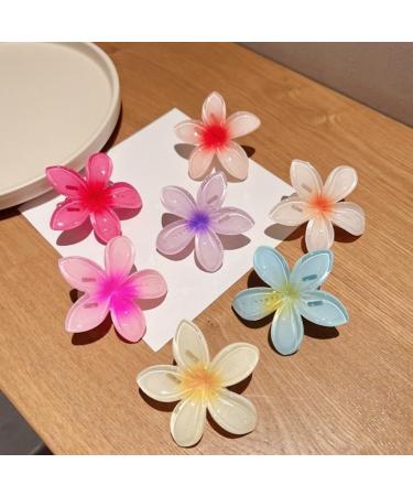 hgnxa Girl Flower Plumeria Hair Clip Sweet Handmade Cute Hair Duckbill Clip Headwear Hair Headwear for Women Girl Combination - Buy Online on GoSupps.com