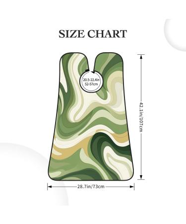 Shop Abstract Wavy Swirl Beard Bib - Boho Marble Hair Catcher & Non-Stick Grooming Cloth | Perfect Grooming Gifts for Men - International Shipping Available - Buy Online on GoSupps.com
