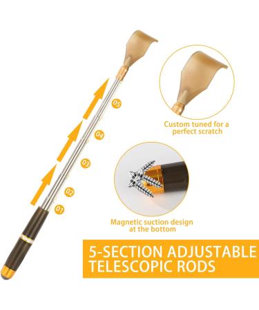 Premium Extendable Back Scratcher | Ultimate Itching Relief & Massage Tool for Adults | Perfect for Men & Women - Buy Online on GoSupps.com