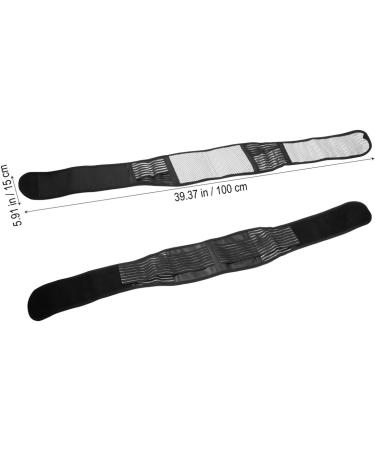 Healifty Magnetic Self-Heating Lumbar Support Belt - Adjustable Pain Relief & Massager for Lower Back - Size M (Black) - International Shipping - Buy Online on GoSupps.com