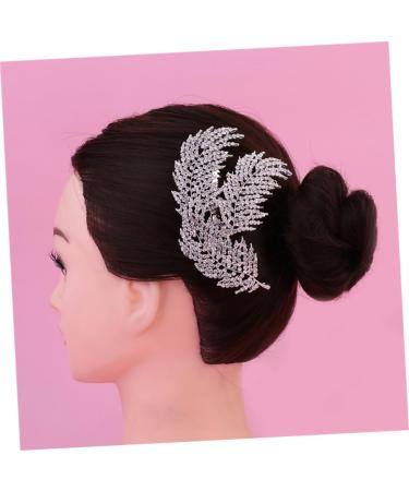 Housoutil Tiara Rhinestone Hair Comb Hair Comb Clip Hair Comb Slide Clip Hairpiece Rhinestone Comb Bride Wedding Wig - Buy Online on GoSupps.com