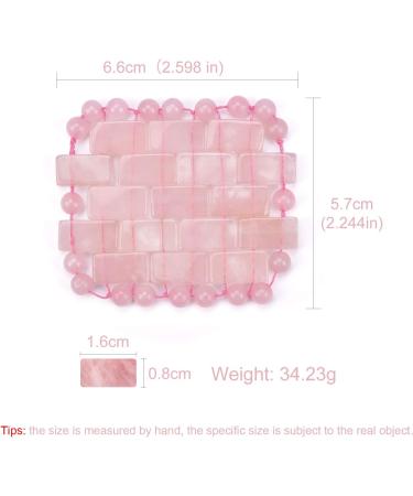 ideayard Rose Quartz Eye Mask Anti Aging Eye - 100% Natural Jade Rose Quartz Cooling Eye Mask Mini Rose - Buy Online on GoSupps.com