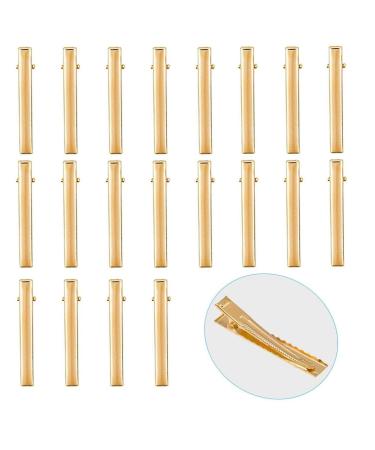 20pcs Gold Metal Alligator Hair Clips for DIY Hair Styling & Crafts (Type B) - Buy Online on GoSupps.com