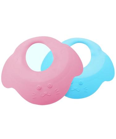 Shop Pink Toddler Shampoo Cap - Soft Silicone Hair Washing Protection with Eye & Ear Shield | Tear-Free Shower Hood for Kids - Buy Online on GoSupps.com