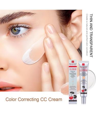 CC Cream Color Correcting Color Correcting CC Cream with Centella Asiatica and With SPF 25 Coverage Lightweight Foundation Boost Radiance Even Skin Tone Avoid Sun Damage (#1-Dark) - Buy Online on GoSupps.com
