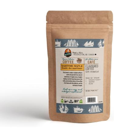 Maritime Maple Ground Coffee by Saltwinds Coffee Company (340g) | Medium Roast Coffee Ground 100% Arabica Low Acid Coffee | Delicious Flavoured Coffee Freshly Roasted in the Maritimes Maritime Maple (Ground) 340 g (Pack of 1) - Buy Online on GoSupps.com