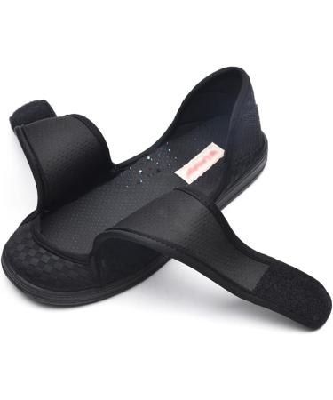 Lfzhjzc Elderly Diabetic Walking Shoes for Women - Adjustable Closure, Easy On/Off - Black, Size 6 - Buy Online on GoSupps.com