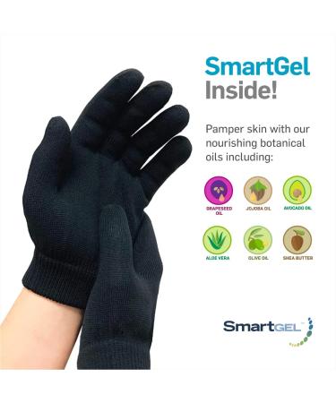 NatraCure Black Gel Moisturizing Gloves - Buy Online on GoSupps.com