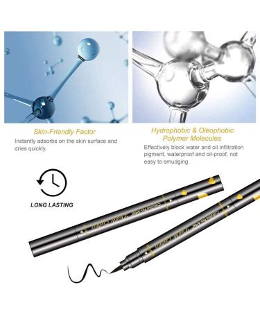 6-in-1 Waterproof Eyeliner Stamp Set | Long-Lasting Double Sided Eye Pencil with Heart, Moon, Star, Flowers Shapes | Super Slim Gel Tip with High Black Pigment | 6PCS - Buy Online on GoSupps.com