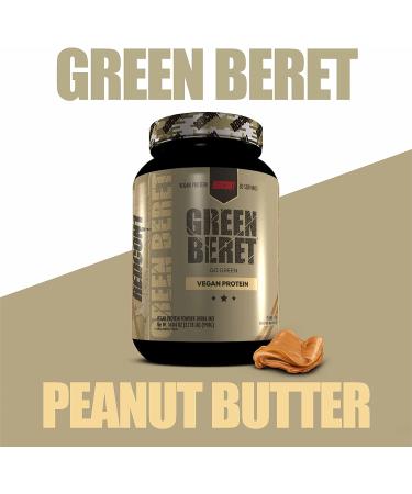 Redcon1 Green Beret Vegan Protein (Peanut Butter) - 20G Protein, 0G Sugar, 30 Servings - No Artificial Flavors - Pack of 1 - Buy Online on GoSupps.com