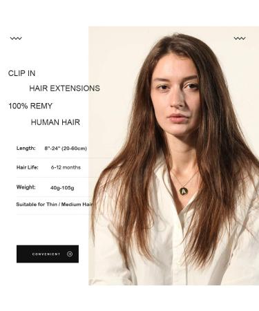 Shop UK Fashion: 100% Remy Real Hair Clip-In Extensions - Thick Weft Smooth 60cm/105g - Color 01 Black - Buy Online on GoSupps.com