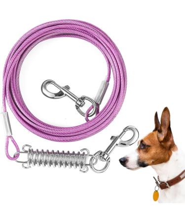 Buy Mi Metty Blue Cable Design - 60 ft Dog Leash with Robust Spring Rustproof Reflective Training Belt for Outdoor & Camping - Buy Online on GoSupps.com