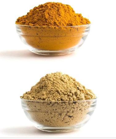 COMBO - 100% Organic N Natural Dry Ginger Powder and Turmeric Powder Combo pack| USDA Certified Organic | PROUDLY CANADIAN - Buy Online on GoSupps.com