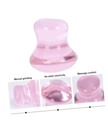 FRCOLOR 2pcs Mushroom Head Gua Sha Stone Set - Natural Face Massager & Butt Lifting Tool - Pink Cosmetic Massage Supplies - Buy Online on GoSupps.com
