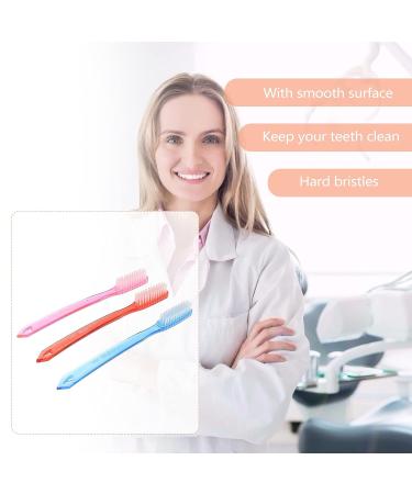 6pcs Premium Manual Hard Bristles Toothbrush for Adult Teeth Stain Cleaning - SUPVOX - Buy Online on GoSupps.com
