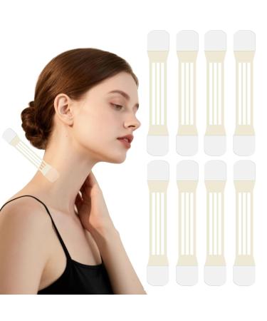 ziyue 48Pcs Neck Tape Lifting Invisible Neck Lift Patches Lifting Tightening Strap Tapes and Bands for Jaw Necks and Face Chin(8Pcs Bands 40Pcs Patches)