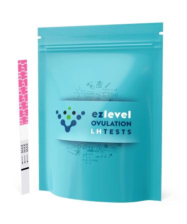 EZ Level 20 Ovulation Test Strips LH Surge Predictor OPK Kit (20 LH) 20 Count (Pack of 1)