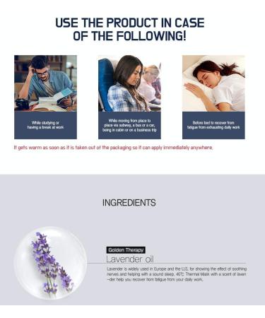 WELLDERMA Warming Eye Mask - 10 Pack for Better Sleep & Fatigue Recovery in 20 Minutes - Buy Online on GoSupps.com