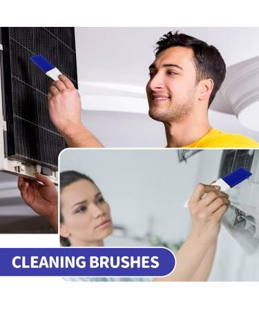 dinio 8 PCS Air Conditioner Condenser Cleaning Brush Small Plastic Brush Refrigerator Coil Brush HVAC Coil Cleaner Brush - Buy Online on GoSupps.com