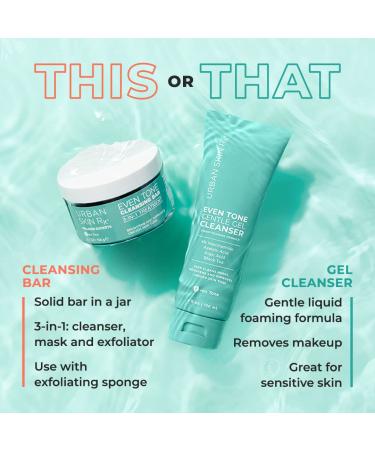 Urban Skin Rx Even Tone Gentle Gel Cleanser | Brightening Foaming Cleanser with Kojic Acid Azelaic Acid & Niacinamide Deep Cleans & Evens Skin Tone - 4 Fl Oz - Buy Online on GoSupps.com