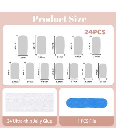 Kotkiddy 24PC Long Press-On Nails - Black French Tips Butterfly Rhinestones & Glossy Coffin Style - Full Cover Stick-On Fake Nails - Buy Online on GoSupps.com
