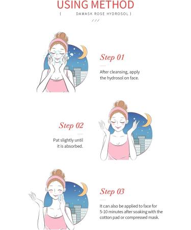 Rose Floral Water Organic Facial Skin Toner Moisturiser Hydrosol Moisturizing Hydrating Skin Caring Nourishing Water 105ml - Buy Online on GoSupps.com