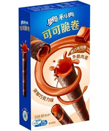 OREO Cocoa Crispy Roll Assorted Flavours Biscuit Snacks - Matcha Chocolate Strawberry & Vanilla Flavours 50g (4 Packs) - Buy Online on GoSupps.com