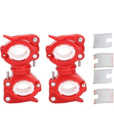 Walker Cane Holder 2 Sets Quick Installation Wheelchair Walking Cane Holder 360 Degree Rotation for Electric Scooter (Red White) - Buy Online on GoSupps.com