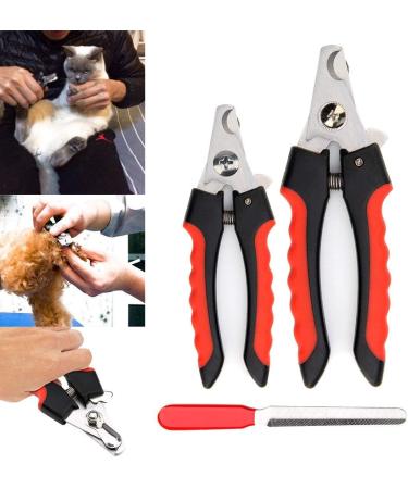 PSGS Professional Pet Dog Nail Clipper Cutter Stainless Steel Grooming Trimmer Scissors Clippers for Animals Cats with Lock 2 Sizes (Color : Black Size : 16cm) 16cm Black - Buy Online on GoSupps.com